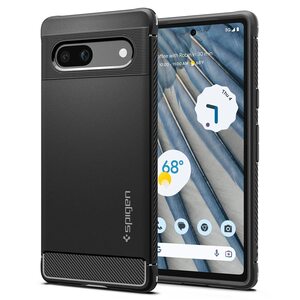 Spigen Google Pixel7a ケース TPU ソフトケース 耐衝撃 衝撃吸収 傷防止 カメラ保護 ACS05816 マットブラック