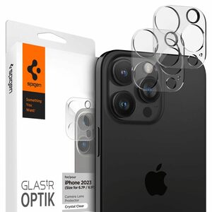 Spigen iPhone15Pro/iPhone15ProMax/ iPhone14Pro/iPhone14ProMax カメラフィルム クリア 2枚入 AGL06912