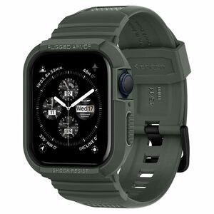 Spigen AppleWatch バンド 45mm/44mm対応 ケース一体型 Series9/8/SE2/7/6/5/4/SE 062CS26016 ミリタリーグリーン