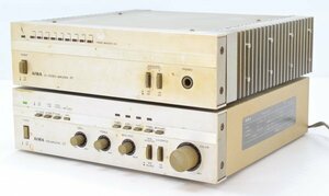 AIWA アイワ S-C7 P7 DC STEREO PRE AMPLIFIER プリ ステレオパワー アンプ 2点 セット ミニコンポ MINI COMPONENT オーディオ機器 Hb-304M