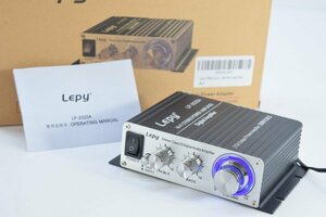 LEPY LP-2020A デジタル アンプ Hi-Fi STEREO POWER AMPLIFIER ACアダプター付 ブラック オーディオ機器 音楽 Hb-318M