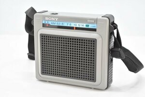 SONY ソニー ICR-S71 AM ワイドカバー ポータブルラジオ 動作品 防滴 ラジオ アウトドア 登山 キャンプ 車中泊 防災 昭和 レトロ Hb-395S