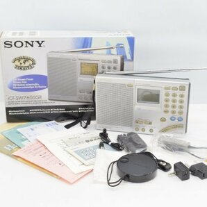 美品 SONY ソニー ICF-SW7600GR AM SW FM BCL ラジオ 動作品 取説付 元箱付 イヤホン付 音楽 Hb-387NTの画像1