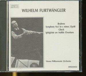 JA807●(DR-92022)フルトヴェングラー「ブラームス:交響曲 第1番 他」輸入盤CD DISQUES REFRAIN