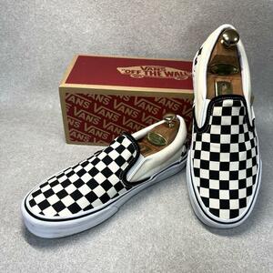 VANS メンズ　CLASSIC SLIP-ON ブラック×ホワイト 26.0