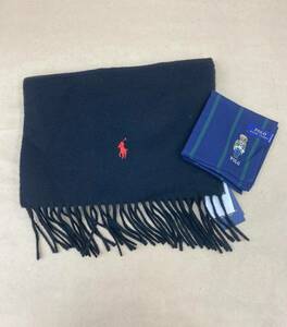 ★ R760 / 未使用品 『 POLO RALPH LAUREN マフラー＆ハンカチセット 』 ★ 