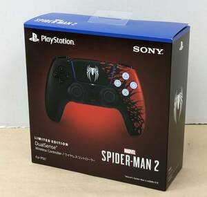 ◎D737/未開封!!Ps5 DualSense ワイヤレスコントローラー スパイダーマン2 Limited Edition /外箱多少擦れ小キズあり