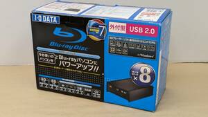 ◎D854/ジャンク!! I-O DATA 外付けブルーレイディスクドライブ BRD-UH8LE/動作未確認 ※付属ケーブル交換品