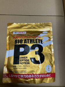 AZ-100 PIC-BIO 大豆プロテイン「BIO ATHLETE P3(バイオアスリートP3)」オリジナル(ペプチド ソイプロテイン)500g 1円スタート一円スタート