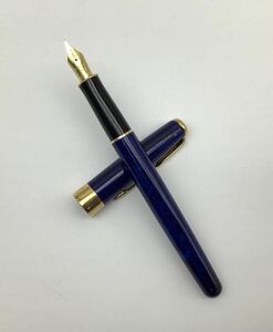 48 万年筆 PARKER パーカー SONNET ソネット ペン先 18K 750 F 軸カラー マーブルブルー 青 筆記用具 文房具