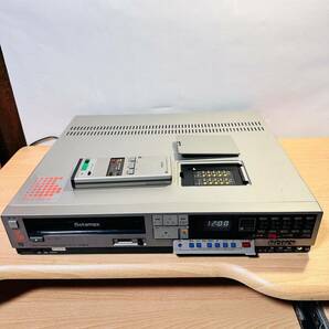 通電確認済み SONY ソニー ビデオカセットレコーダー Betamax SL-F3 ベータ Beta リモコン付きの画像1