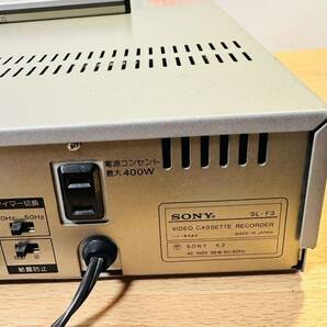 通電確認済み SONY ソニー ビデオカセットレコーダー Betamax SL-F3 ベータ Beta リモコン付きの画像4