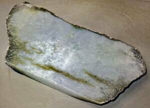  Myanma production natural book@.. raw ore 364g3 surface cut polished [JADEITE]