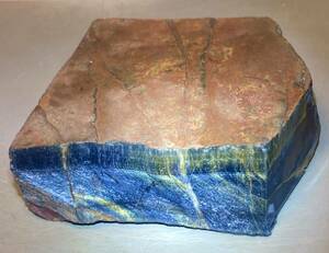  Africa production large natural blue . eyes stone Hawk I blue Tiger I raw ore 583g3 surface cut burnishing less ^ ^ beautiful ^ ^