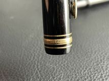 中古品☆MONTBLANC モンブラン 万年筆 マイスターシュテュック No.146 ペン先 4810 18K 750 ブラック×ゴールド 筆記用具 _画像9