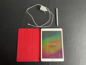 中古品☆iPad 第8世代 Wi-Fi+Cellularモデル 32GB A2429 シルバー 初期化済 動作品Apple iPad用 タッチペン タッチペンシル カバー付