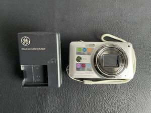 中古品☆ジェネラル General GE E1486 TW 8x バッテリー付き コンパクトデジタルカメラ デジカメ シルバー 