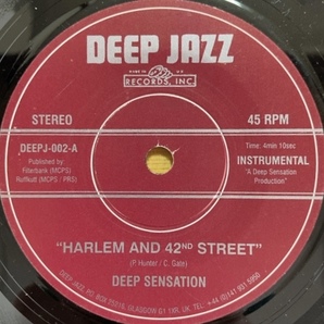 DEEP SENSATION HARLEM AND 42ND STREET 45's 7インチの画像1