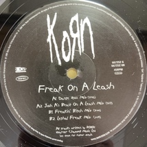 KORN FREAK ON A LEASH 12インチ シングル_画像2