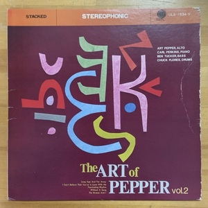 ART PEPPER QUARTET THE ART OF PEPPER VOL. 2 (RE) LP