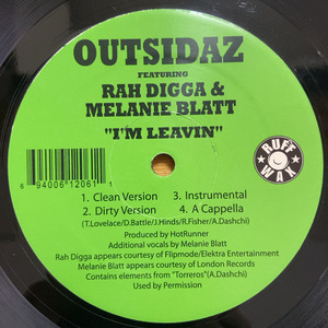 OUTSIDAZ FEATURING RAH DIGGA & MELANIE BLATT I'M LEAVIN 12インチ シングル