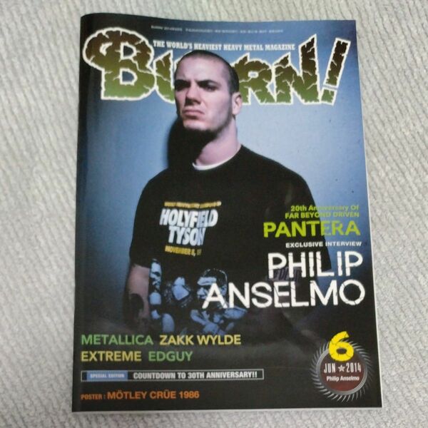 BURRN! (バーン)２０１４年６月号#フィリップ・アンセルモ#PANTERA