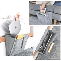 ベッドサイド収納ポケット ブラック リモコン ソファー 携帯 iPad 小物収納_画像3