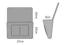 ベッドサイド収納ポケット ブラック リモコン ソファー 携帯 iPad 小物収納_画像5