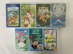 AN24-102 ジャンク扱い 中古 VHS ビデオ アニメ ディズニー ジブリ いろいろ 7本 セット 一式 まとめ 大量 まとめて 動作未確認