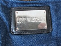 ★LOVE MOSCHINO　モスキーノ　サイズ 33　インディゴ　デニム 　チュニジア製　★_画像8