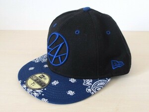 ★NEW　ERA　ニューエラ　24karats 　EXILE　キャップ　帽子　59FIFTY　7 1/4　57.7㎝ 　刺繍　★