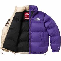 Supreme 24SS The North Face Split Nuptse Jacket Tan Lサイズ 新品未使用品_画像3