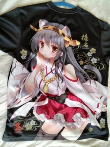 【中古品】Tシャツ　榛名にゃん　艦これ　榛名　しぐにゃん　L・LLサイズ