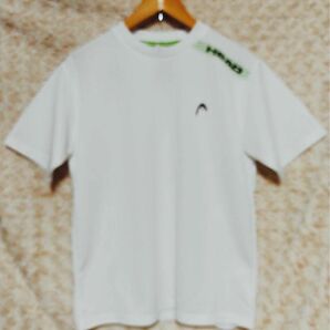 USED ●HEAD ドライ素材Tシャツ　Mサイズ●白　洗濯済み　 半袖