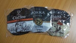 ポッカコーヒー 顔缶 オリジナルポーチ 3種セット【バラ売り対応可】