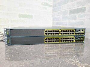 【中古動作品】管1Z71 Cisco Catalyst 2960-S series WS-C2960S-24TS-L 通電OK 　2台セット