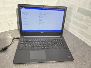 【現状品】管1Z82 DELL Inspiron 15-3565 CPU AMD A9-9425 Bios起動OK HDD無し、HDDマウント有り、メモリー4GB、バッテリー有り 