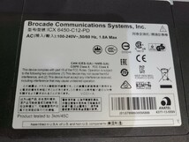 【現状品】管1Z129 BROCADE ICX 6450-C12-PD イーサネットスイッチ　通電OK _画像9