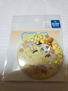 有栖川おとめ×ポムポムプリン アイカツ!×サンリオキャラクターズ コラボ第2弾 POP UP SHOP ホログラム缶バッジ 未開封