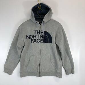 THE NORTH FACE ノースフェイス フロントロゴジップパーカー メンズMサイズ グレー NT39059X