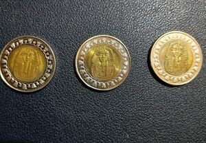 エジプトコイン ツタンカーメン３枚セット