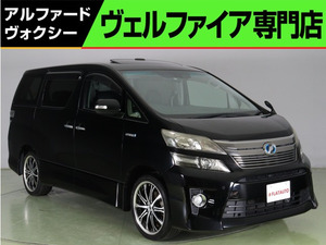 【諸費用コミ】:平成24年 ヴェルファイアハイブリッド 2.4 ZR Gエディション 4WD 黒本革 サンルー