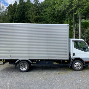 売切 サイド扉 4M51 静岡 H12年 三菱 ふそう ニューキャンター 標準 ロング アルミバン 箱車 バン キャンター トラックの画像5