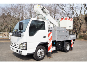 【諸費用コミ】:2007 Elf elevated作work vehicle 低アワーMeter Battery兼用 Tadano AT-111TE 電工仕様 活線作work vehicle