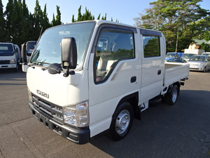 【諸費用コミ】返金保証included:H19Isuzu Elf1.5tWキャブ低床6 personWTires24V荷台6.8尺(白)現状渡し値引有り!遠方値引有り