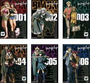 BLACK LAGOON ブラック ラグーン The Second Barrage 全6枚 レンタル落ち 全巻セット 中古 DVD