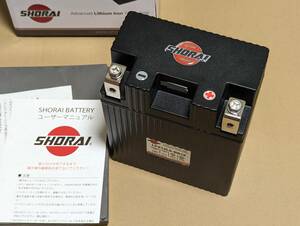 新品に近い中古 SHORAI バッテリーLFX14L5-BS12 テストにのみ使用 CB750,CB750F,Z1,Z2,Z1R,Z1000MK2,GPZ900R,GSX1100S,FZ750等に