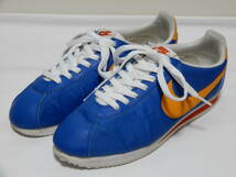 NIKE/ナイキ　CORTEZ/コルテッツ　ナイロン×レザー　ブルー×オレンジ　2013年製　US9（27㎝）使用少美品_画像1