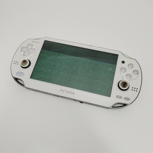 3t6559g1f ジャンク PlayStation PS Vita 本体 SONY ソニー PCH-1100 Wi-Fiモデル クリスタルホワイト 本体のみ 通電のみ確認 