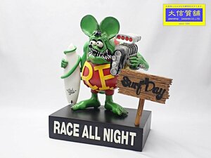 FUNKO ファンコ RAT FINK R/F ラットフィンク フィギュア スタチュー SURF ALL DAY RACE ALL NIGHT 中古B+ 【送料無料】 D-2185